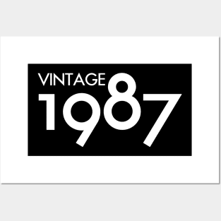 Vintage 1987 Gift 33rd Birthday Party Posters and Art